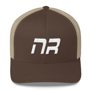 Native Realm - Mesh Back Trucker Cap - White Embroidery - NR - Many Hat Color Options Available