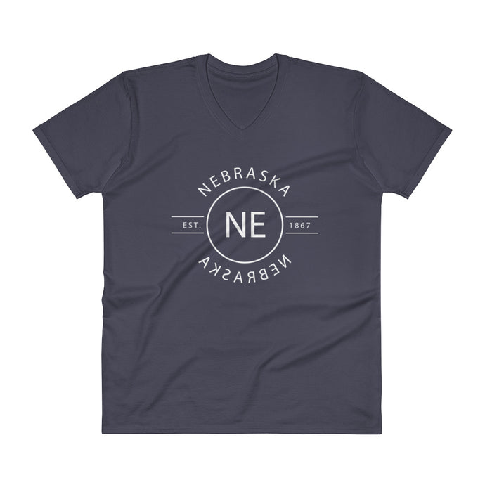 Nebraska - V-Neck T-Shirt - Reflections