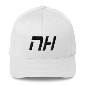 New Hampshire - Structured Twill Cap - Black Embroidery - NH - Many Hat Color Options Available