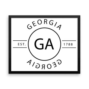 Georgia - Framed Print - Reflections