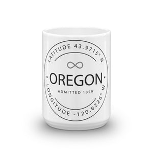 Oregon - Mug - Latitude & Longitude