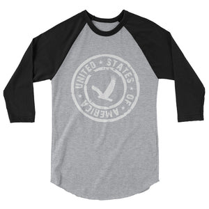 USA Designs - 3/4 Sleeve Raglan Shirt - Eagle