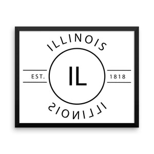 Illinois - Framed Print - Reflections