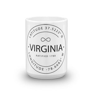 Virginia - Mug - Latitude & Longitude