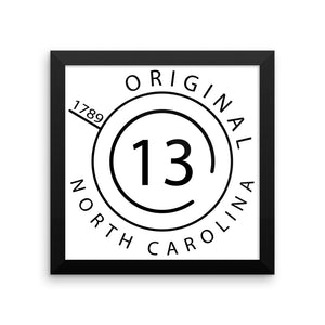 North Carolina - Framed Print - Original 13