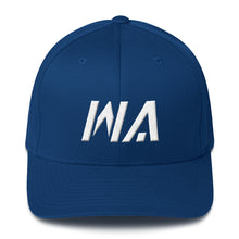Washington - Structured Twill Cap - White Embroidery - WA - Many Hat Color Options Available