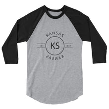 Kansas - 3/4 Sleeve Raglan Shirt - Reflections