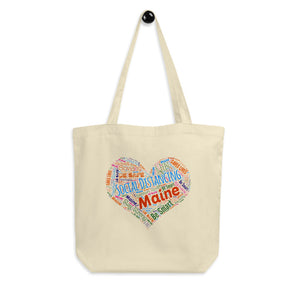 Maine - Social Distancing Tote Bag - Eco Friendly