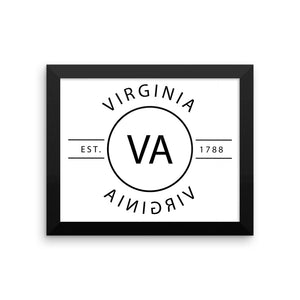 Virginia - Framed Print - Reflections