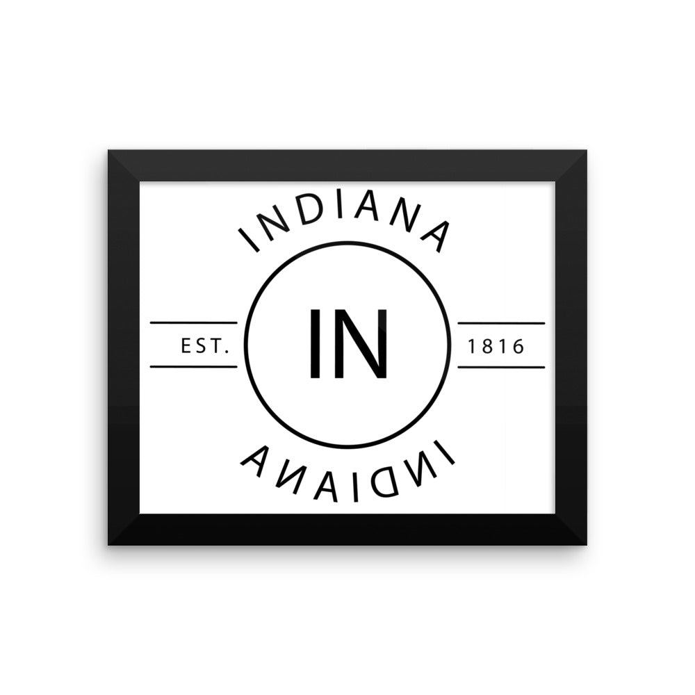 Indiana - Framed Print - Reflections