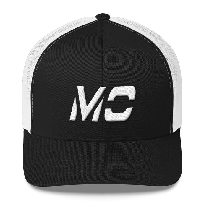 Missouri - Mesh Back Trucker Cap - White Embroidery - MO - Many Hat Color Options Available