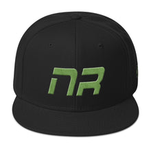 Native Realm - Flat Brim Hat - Green Embroidery - NR - Many Hat Color Options Available