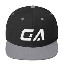 Georgia - Flat Brim Hat - White Embroidery - GA - Many Hat Color Options Available