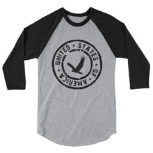 USA Designs - 3/4 Sleeve Raglan Shirt - Eagle