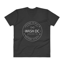 Washington DC - V-Neck T-Shirt - Latitude & Longitude