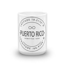 Puerto Rico - Mug - Latitude & Longitude