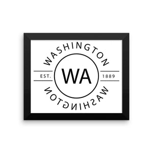 Washington - Framed Print - Reflections