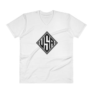 USA Designs - V-Neck T-Shirt - Diamond