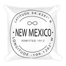 New Mexico - Throw Pillow - Latitude & Longitude