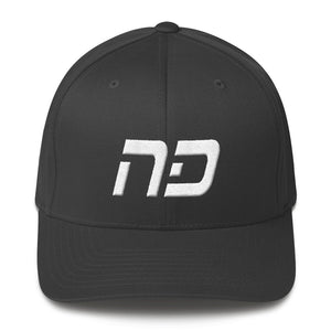North Dakota - Structured Twill Cap - White Embroidery - ND - Many Hat Color Options Available