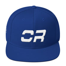 Oregon - Flat Brim Hat - White Embroidery - OR - Many Hat Color Options Available