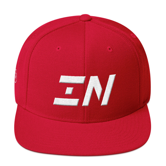 Indiana - Flat Brim Hat - White Embroidery - ID - Many Hat Color Options Available