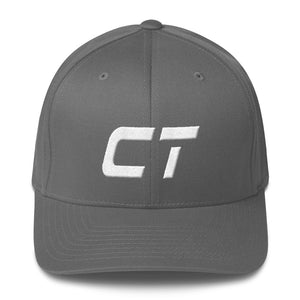Connecticut - Structured Twill Cap - White Embroidery - CT - Many Hat Color Options Available