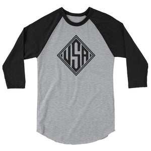 USA Designs - 3/4 Sleeve Raglan Shirt - Diamond