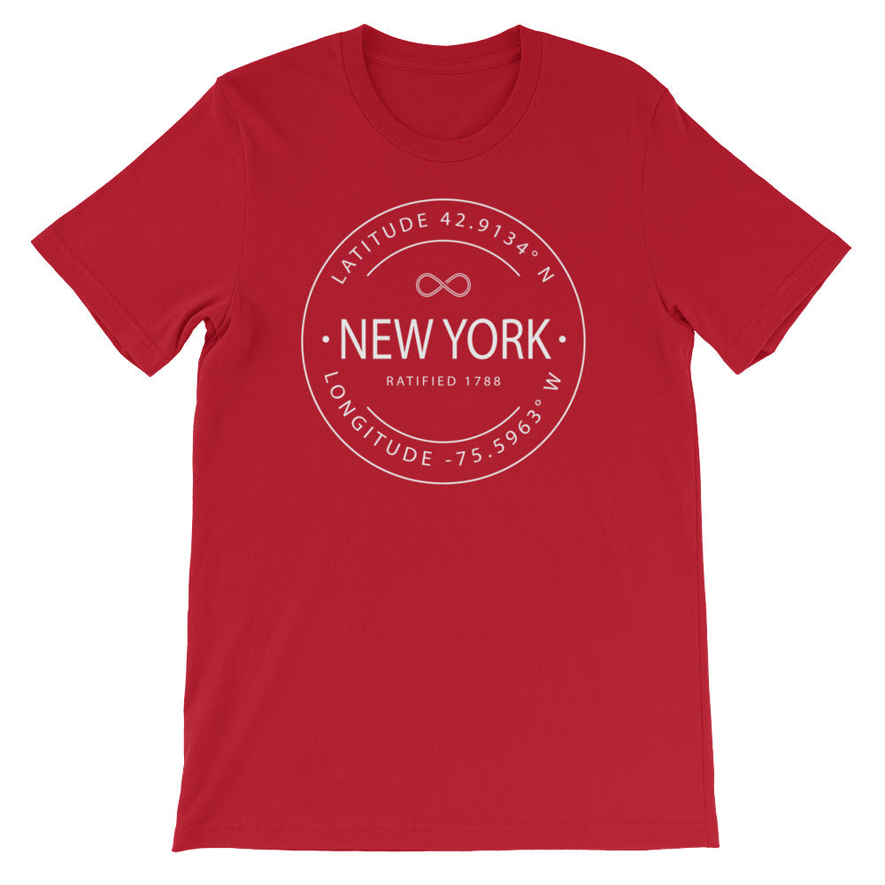 New York - Short-Sleeve Unisex T-Shirt - Latitude