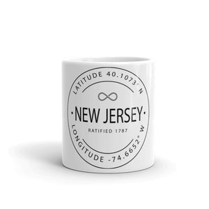 New Jersey - Mug - Latitude & Longitude