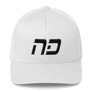 North Dakota - Structured Twill Cap - Black Embroidery - ND - Many Hat Color Options Available