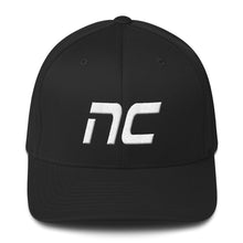 North Carolina - Structured Twill Cap - White Embroidery - NC - Many Hat Color Options Available