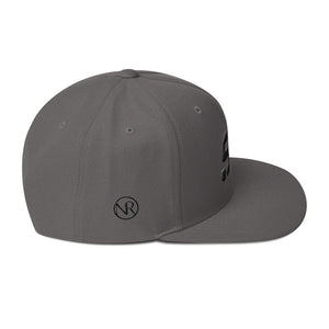 South Dakota - Flat Brim Hat - Black Embroidery - SD - Many Hat Color Options Available