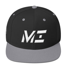 Michigan - Flat Brim Hat - White Embroidery - MI - Many Hat Color Options Available