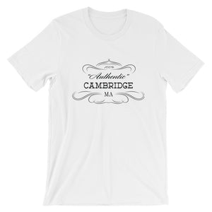 Massachusetts - Cambridge MA - Short-Sleeve Unisex T-Shirt - "Authentic"