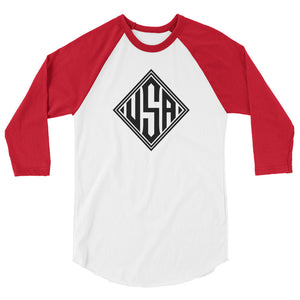 USA Designs - 3/4 Sleeve Raglan Shirt - Diamond