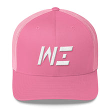 Wisconsin - Mesh Back Trucker Cap - White Embroidery - WI - Many Hat Color Options Available