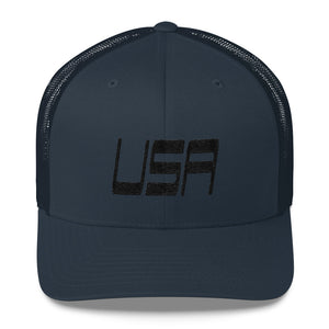 USA Designs - Embroidered Trucker Hat - USA