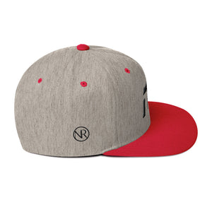 North Dakota - Flat Brim Hat - Black Embroidery - ND - Many Hat Color Options Available