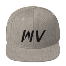 West Virginia - Flat Brim Hat - Black Embroidery - WV - Many Hat Color Options Available