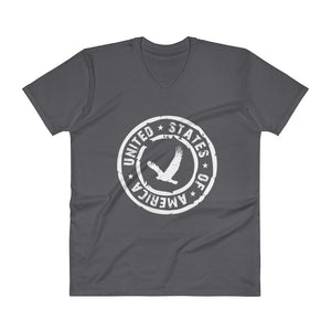 USA Designs - V-Neck T-Shirt - Eagle