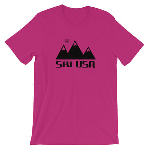 USA Designs - Short-Sleeve Unisex T-Shirt - Ski USA