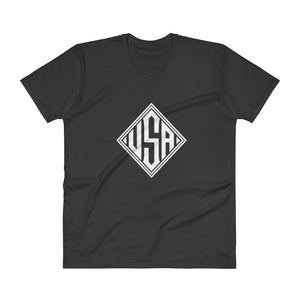 USA Designs - V-Neck T-Shirt - Diamond