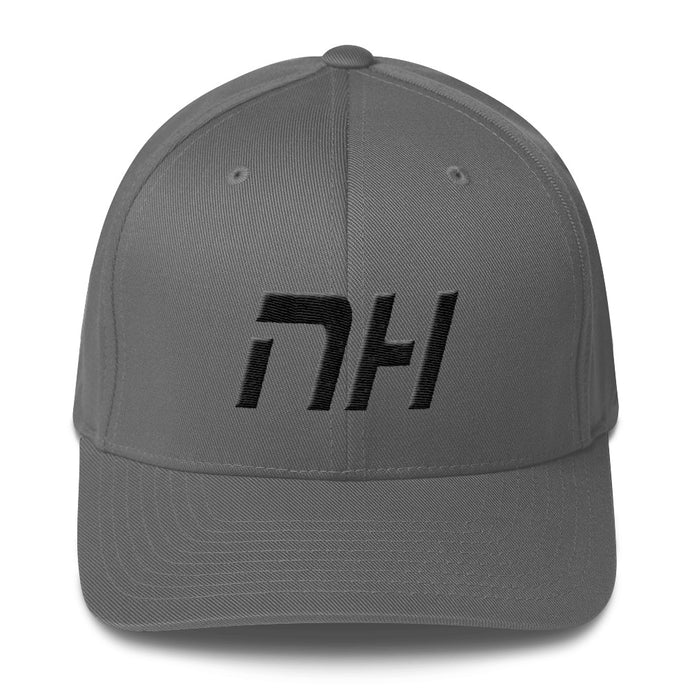New Hampshire - Structured Twill Cap - Black Embroidery - NH - Many Hat Color Options Available