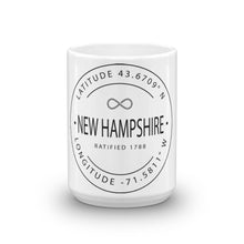 New Hampshire - Mug - Latitude & Longitude