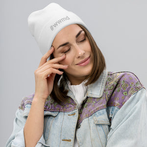 Margo's Collection - #wwmd (what would Margo do) - White Embroidery - Beanie - Different hat colors available