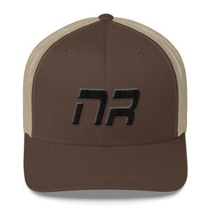 Native Realm - Mesh Back Trucker Cap - Black Embroidery - NR - Many Hat Color Options Available
