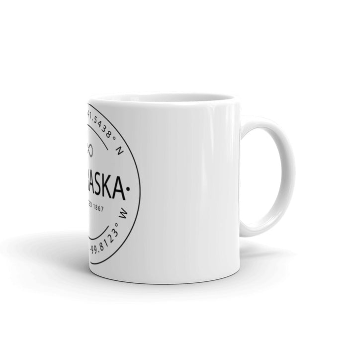 Nebraska - Mug - Latitude & Longitude