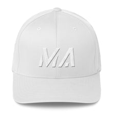 Massachusetts - Structured Twill Cap - White Embroidery - MA - Many Hat Color Options Available