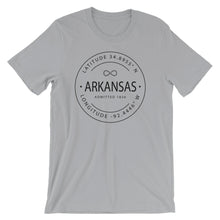 Arkansas - Short-Sleeve Unisex T-Shirt - Latitude & Longitude